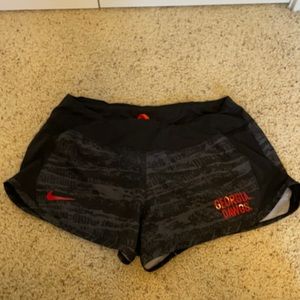 Black UGA Georgia Bulldogs Nike Shorts Size Medium